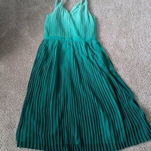 EUC Green Ombre Banana Republic Dress, 14 Tall